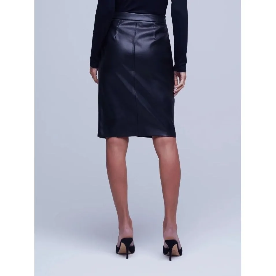 -Maude Pleated Pencil Skirt