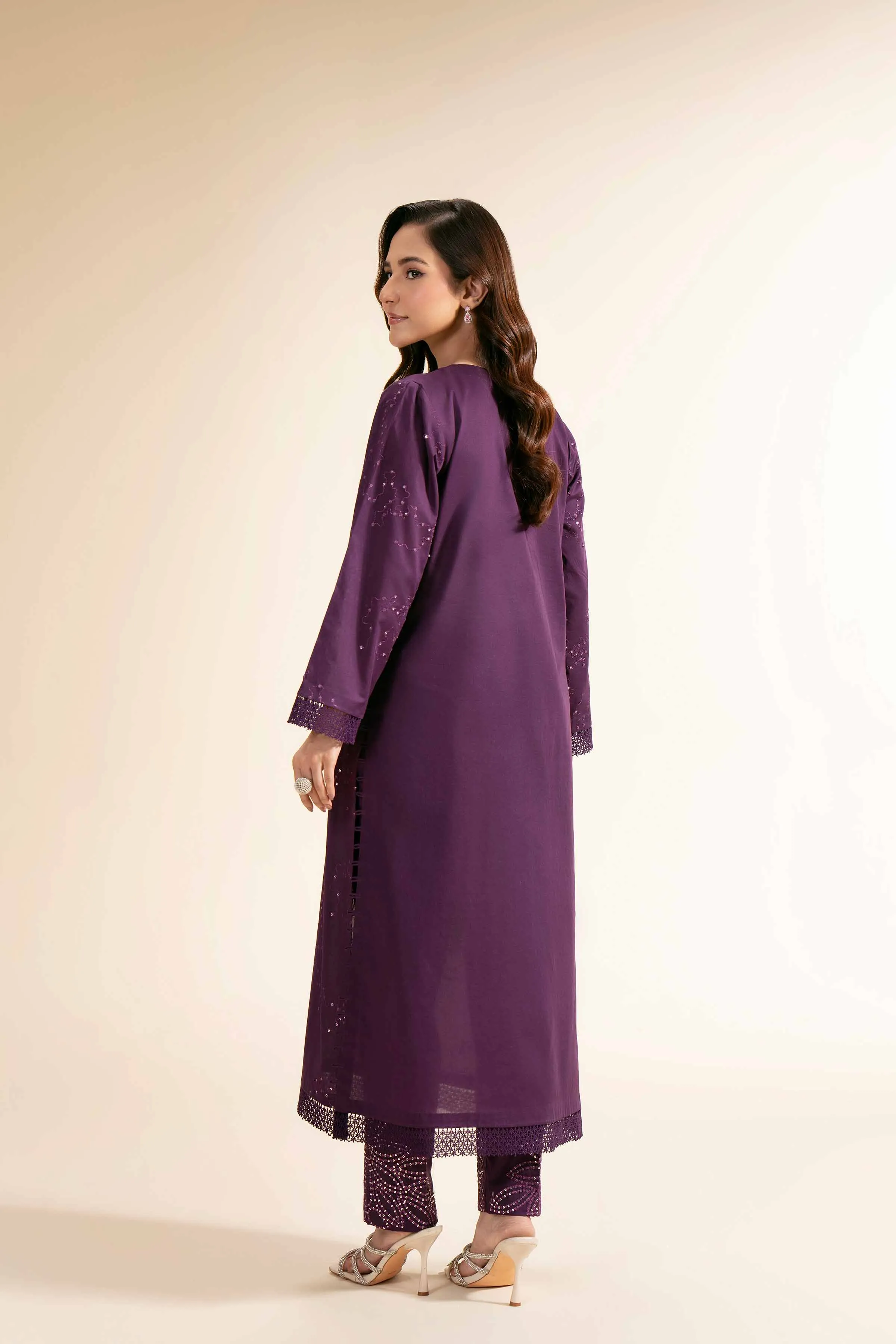 2 Piece - Dyed Embroidered Suit - 42501258