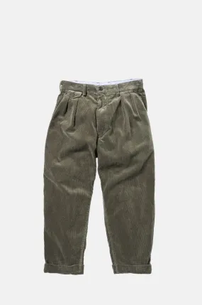 2 Pleats Corduroy D.Green
