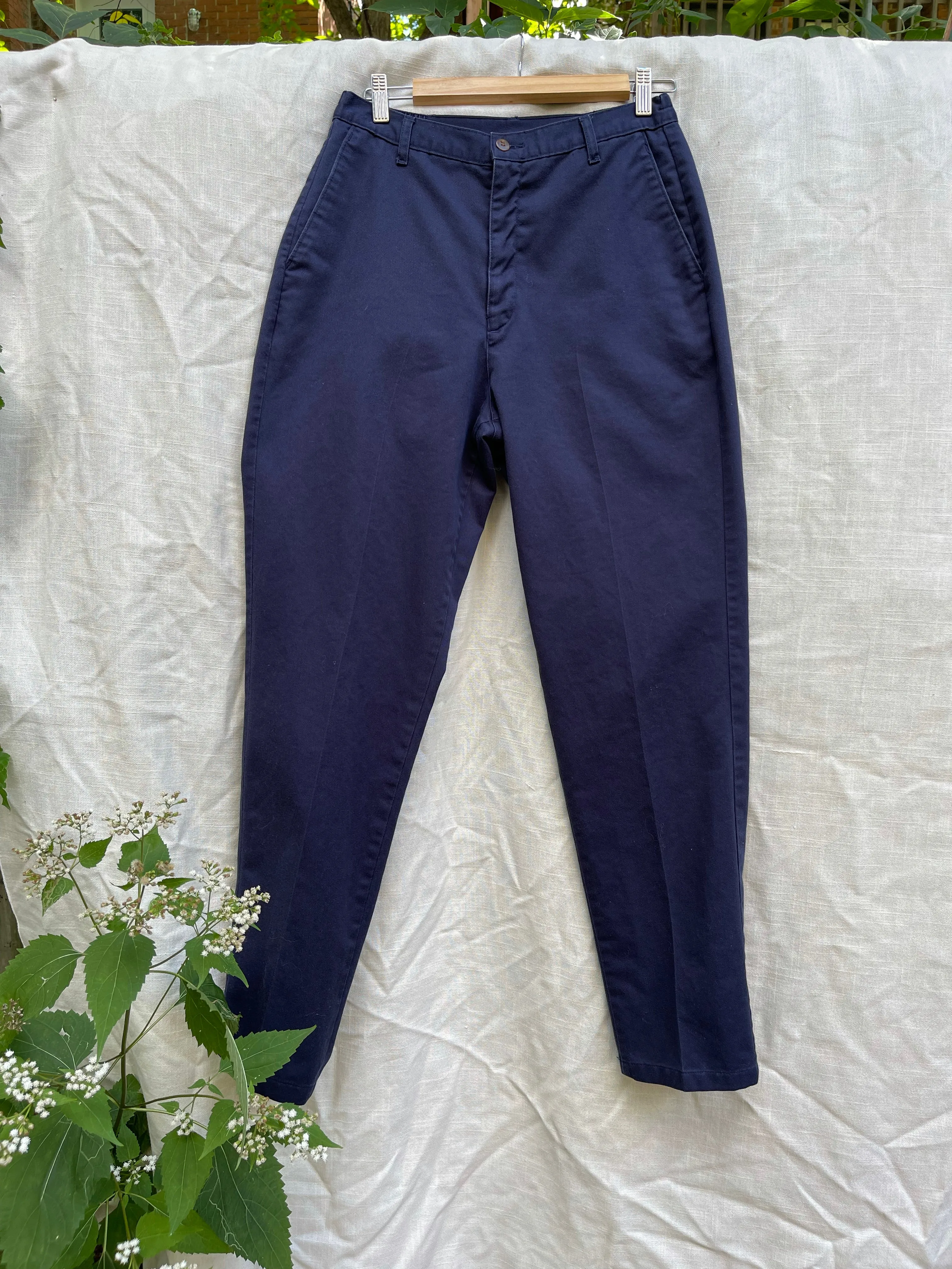 90s Navy Highrise Chinos 28-30