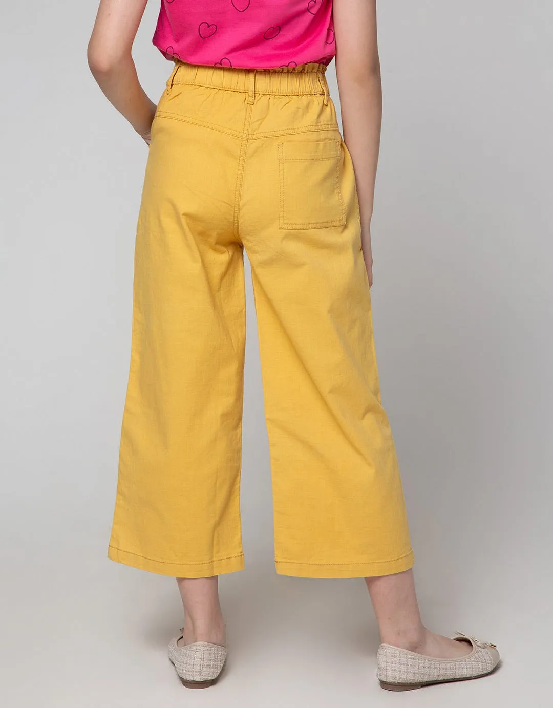 Aero Long Pants Kulot Polos Pinggang Karet Pita