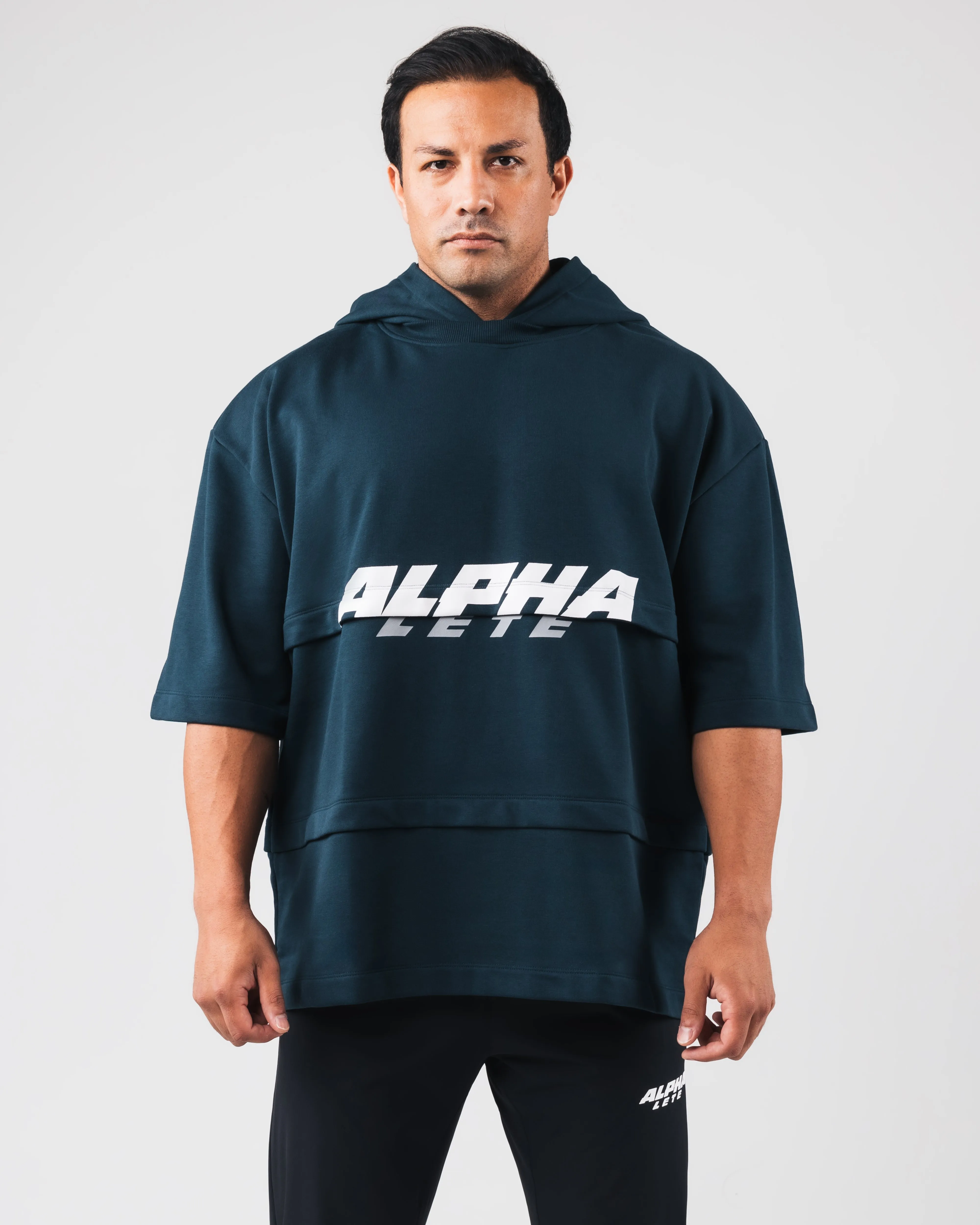 Alpha Layered Hoodie - Dark Cyan