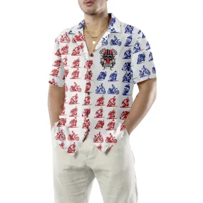 American Skull Motorcycle Custom Hawaiian Shirt
