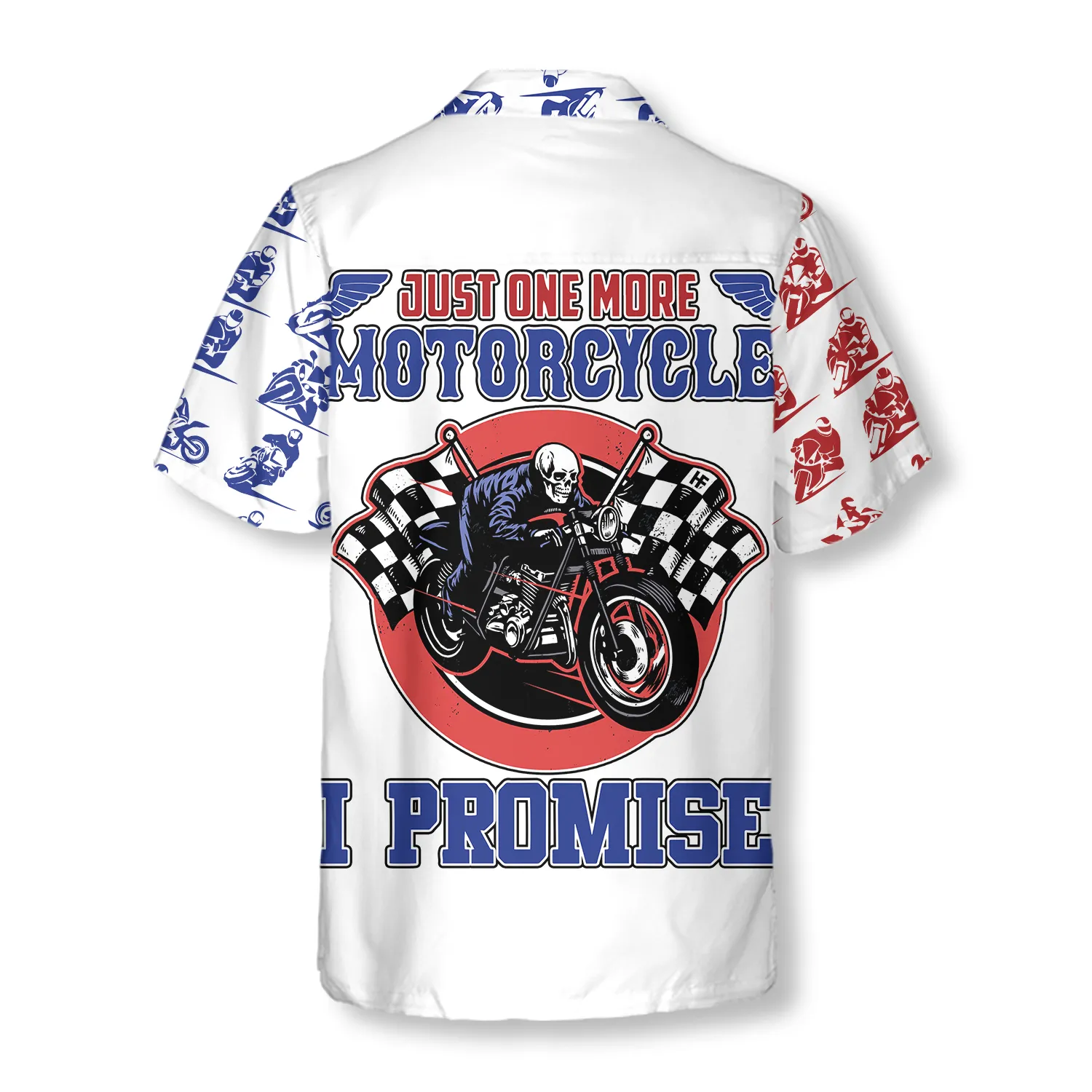 American Skull Motorcycle Custom Hawaiian Shirt