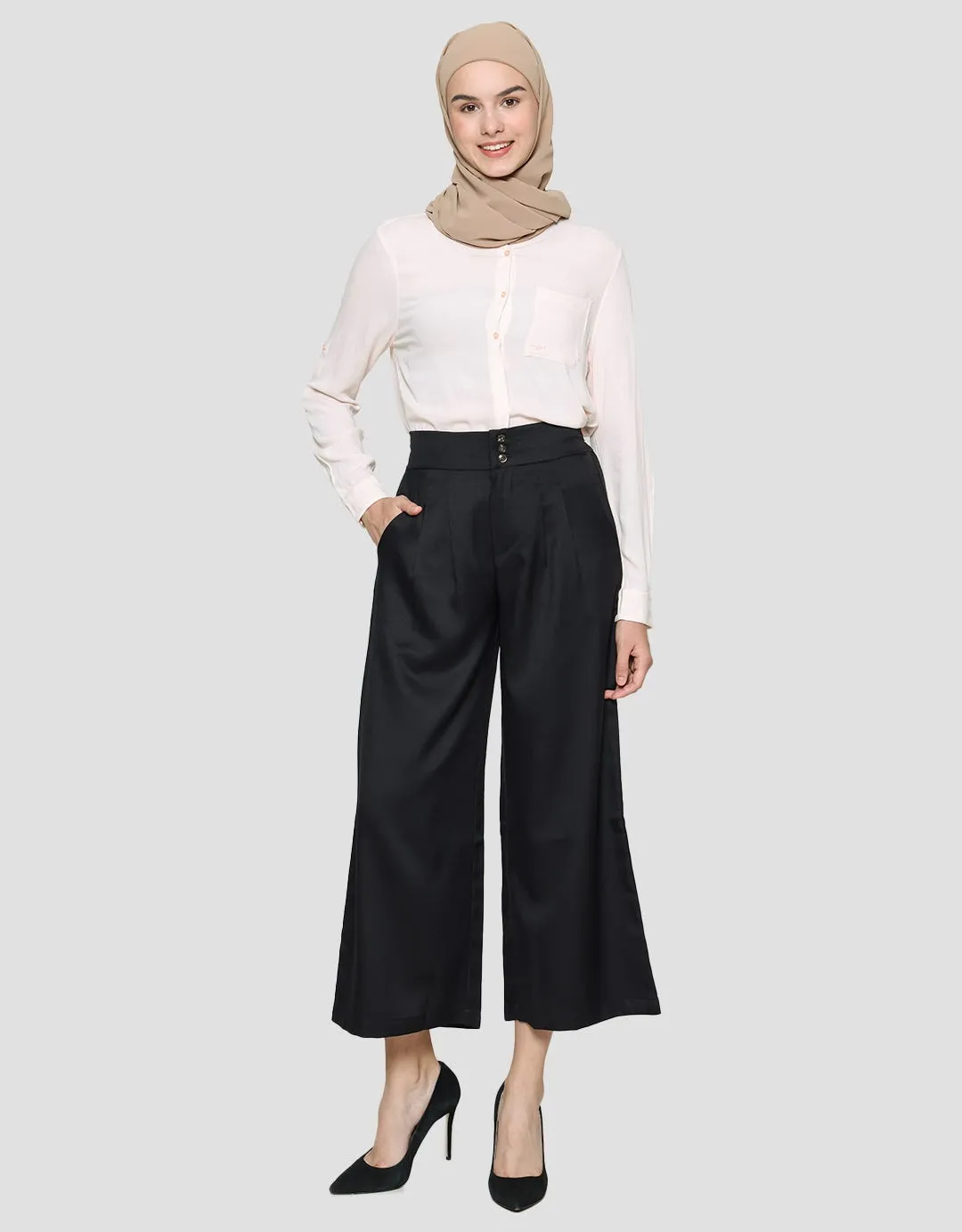 Annisa Cherry Twill Celana Panjang Wanita