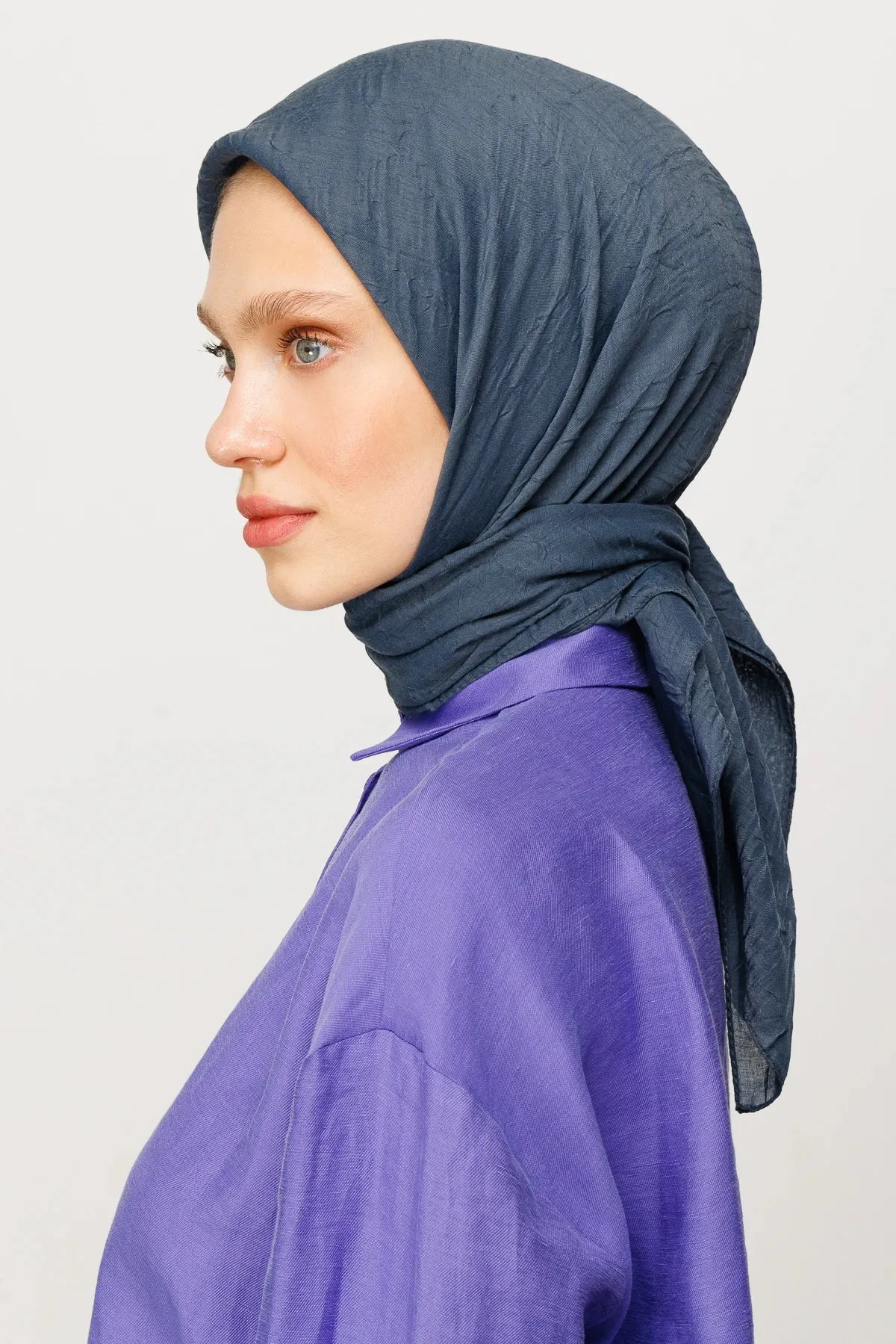 Anthracite Bamboo Square Scarf
