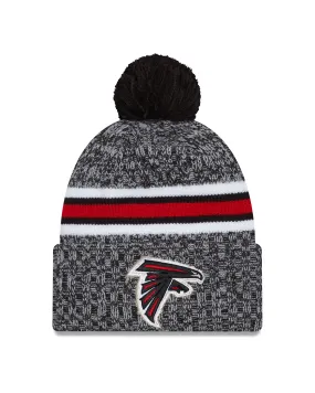 Atlanta Falcons New Era 2023 Sideline - Sport Cuffed Pom Knit Hat - Black