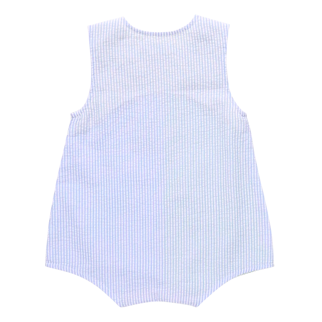 Baby Boys Noah Jumper- Color Block Seersucker