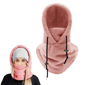 Balaclava Ski Mask Wind-Resistant Winter Face Mask Cycling  Warm Face Cover Hat Cap Pink