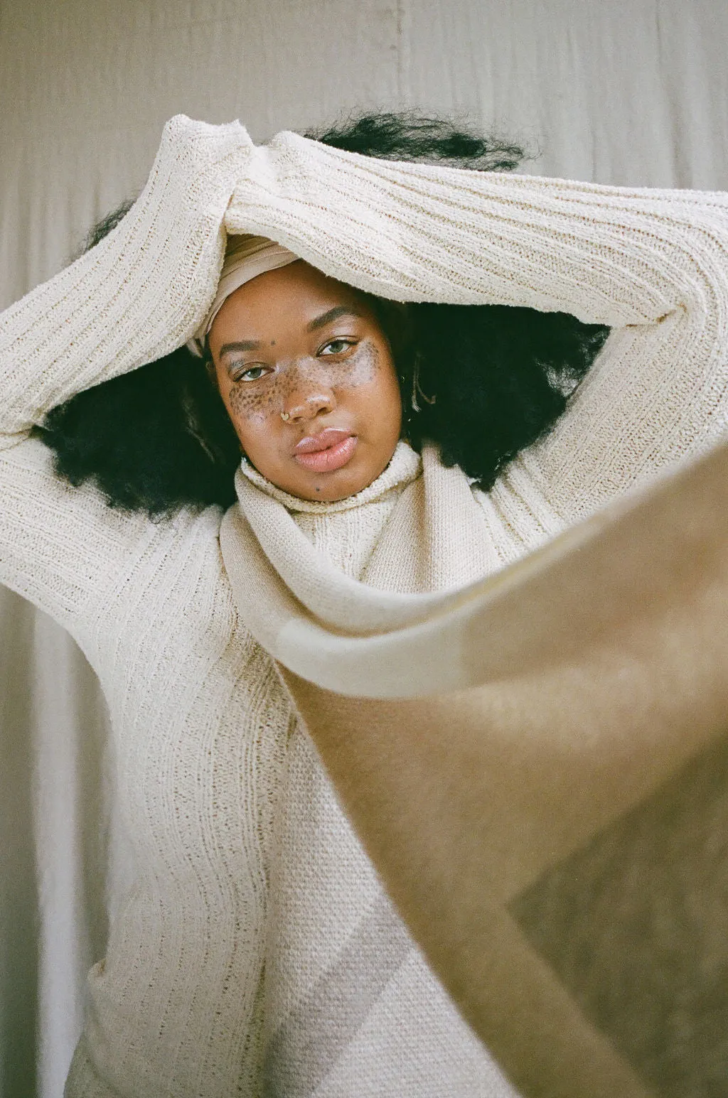 Bauhaus Scarf Ecru Multi