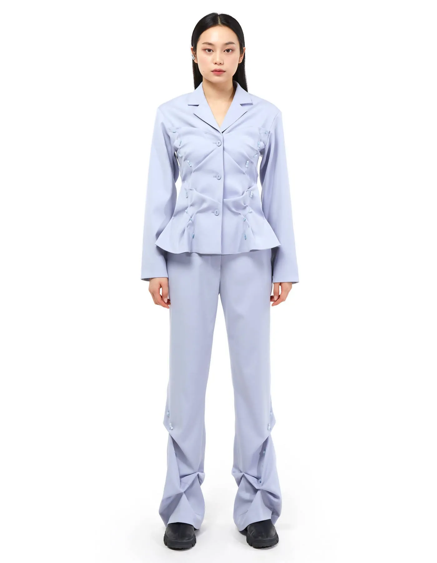 Beaded Slim Trousers