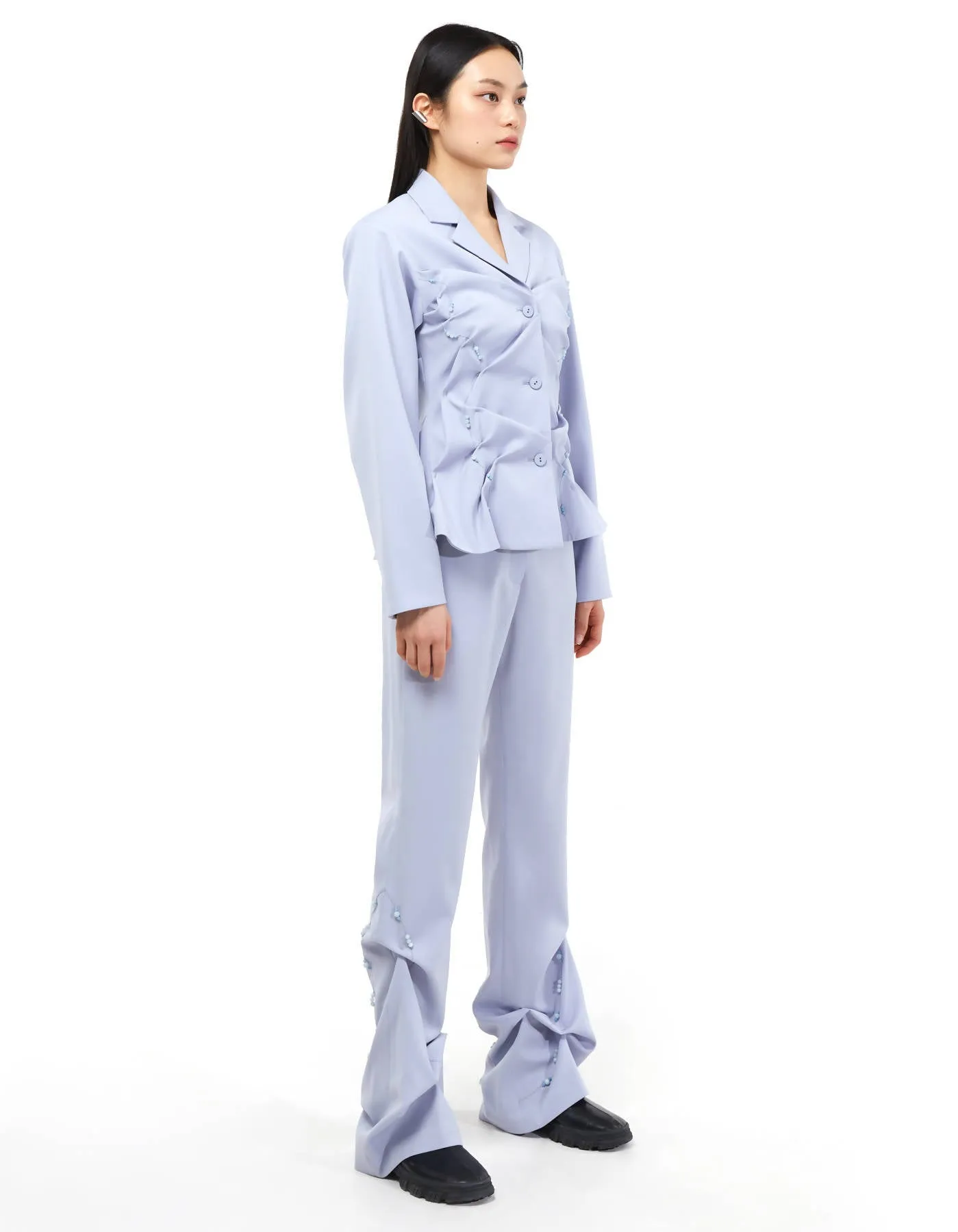 Beaded Slim Trousers