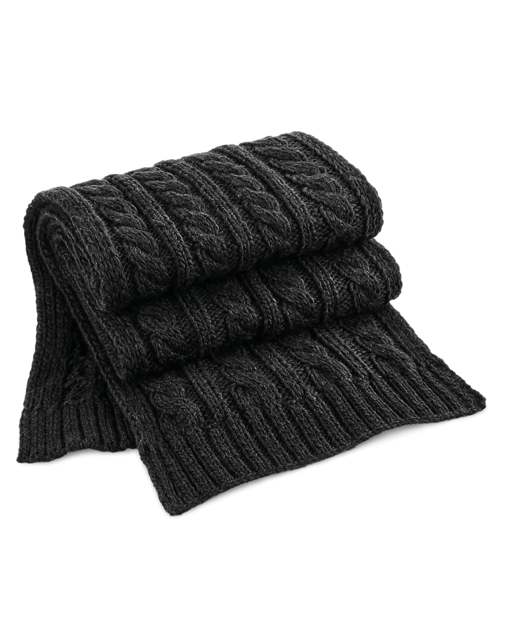 Beechfield  Cable Knit Melange Scarf B499