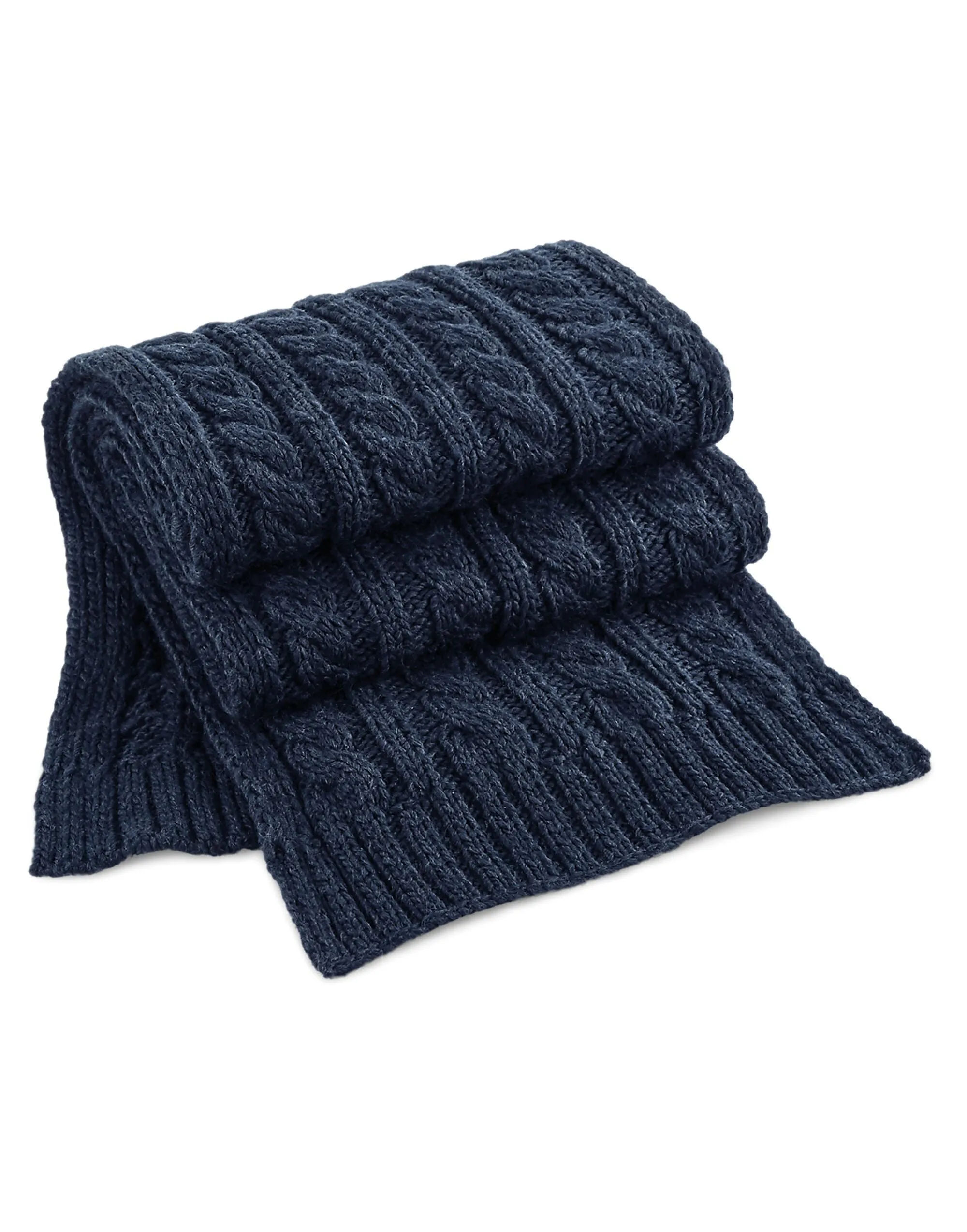 Beechfield  Cable Knit Melange Scarf B499