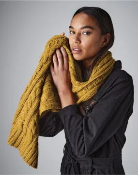 Beechfield  Cable Knit Melange Scarf B499