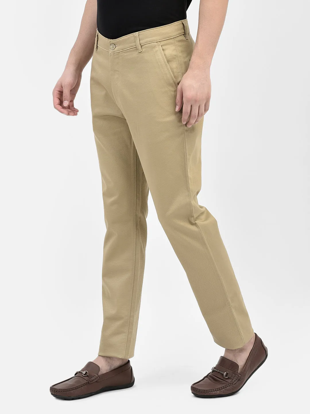Beige Chinos Trousers