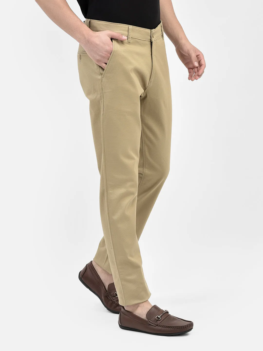 Beige Chinos Trousers