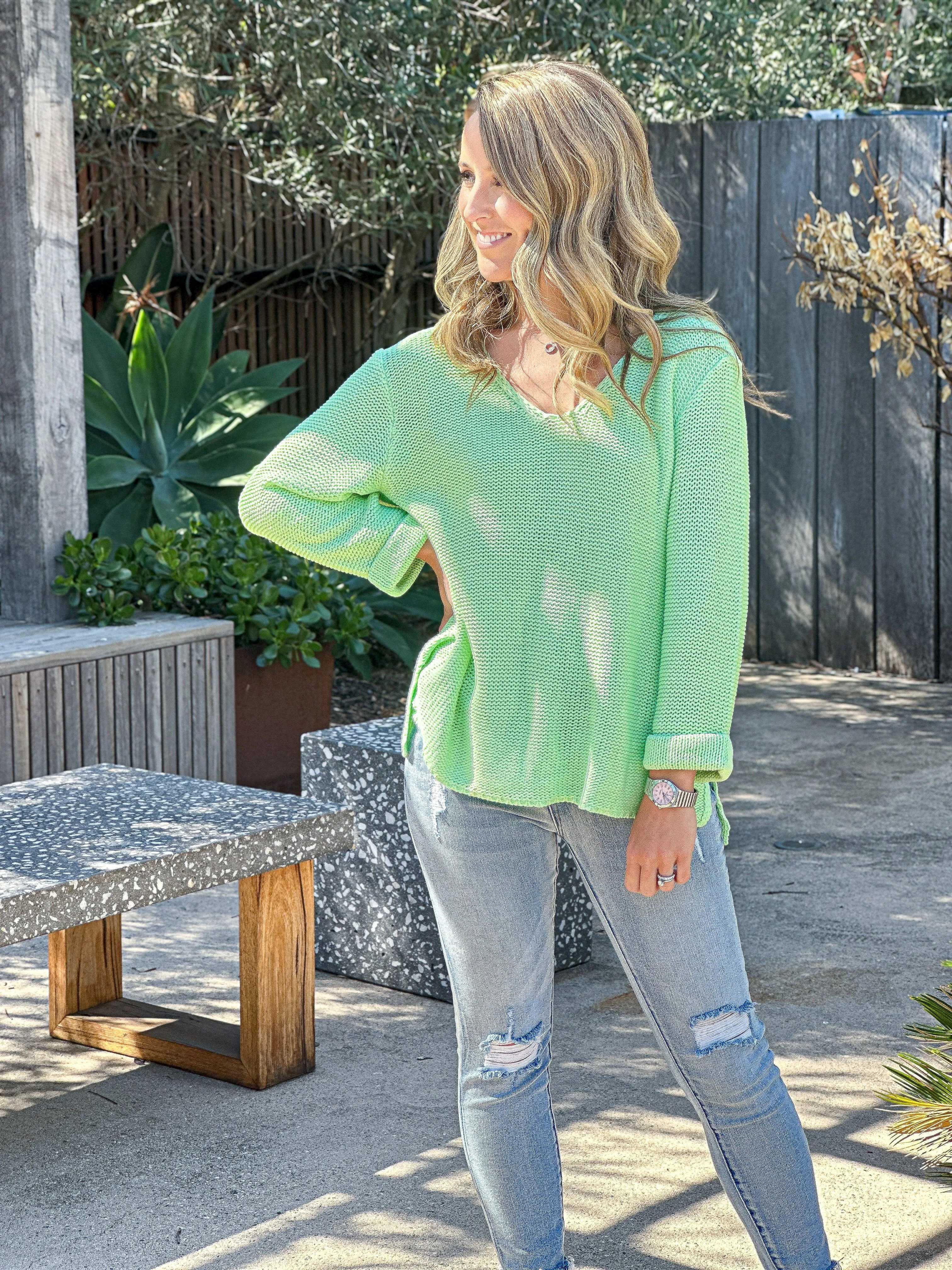 Bessie Knit Jumper - Mint