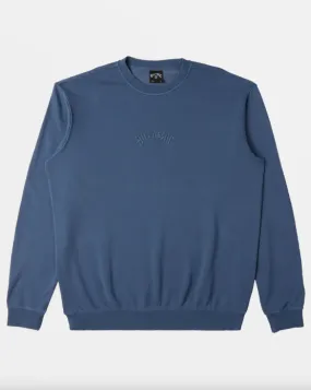 Billabong Wave Washed Crew - Slate Blue