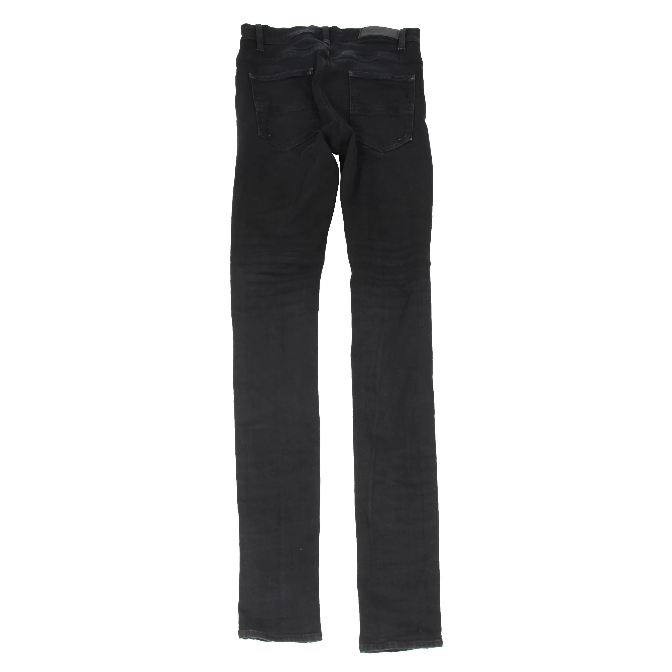 Black Mx1 Biker Stretch Skinny Denim Jeans