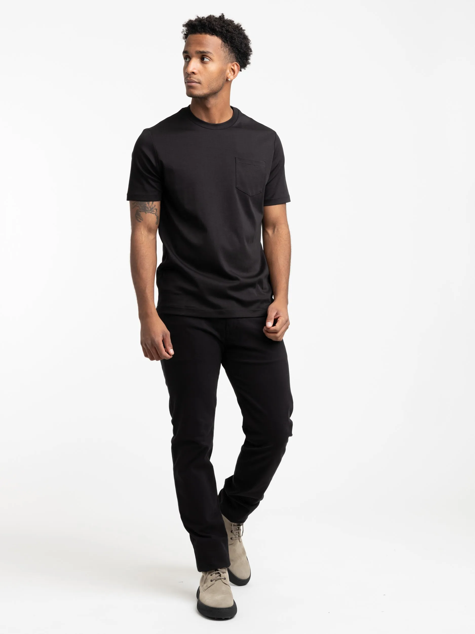 Black Supima Cotton Jersey