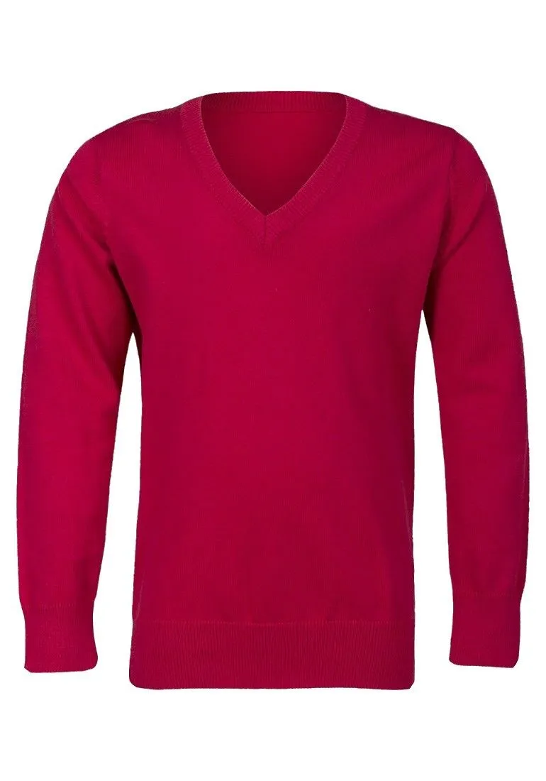 Boys Girls Cotton Rich Long Sleeve School Jumper