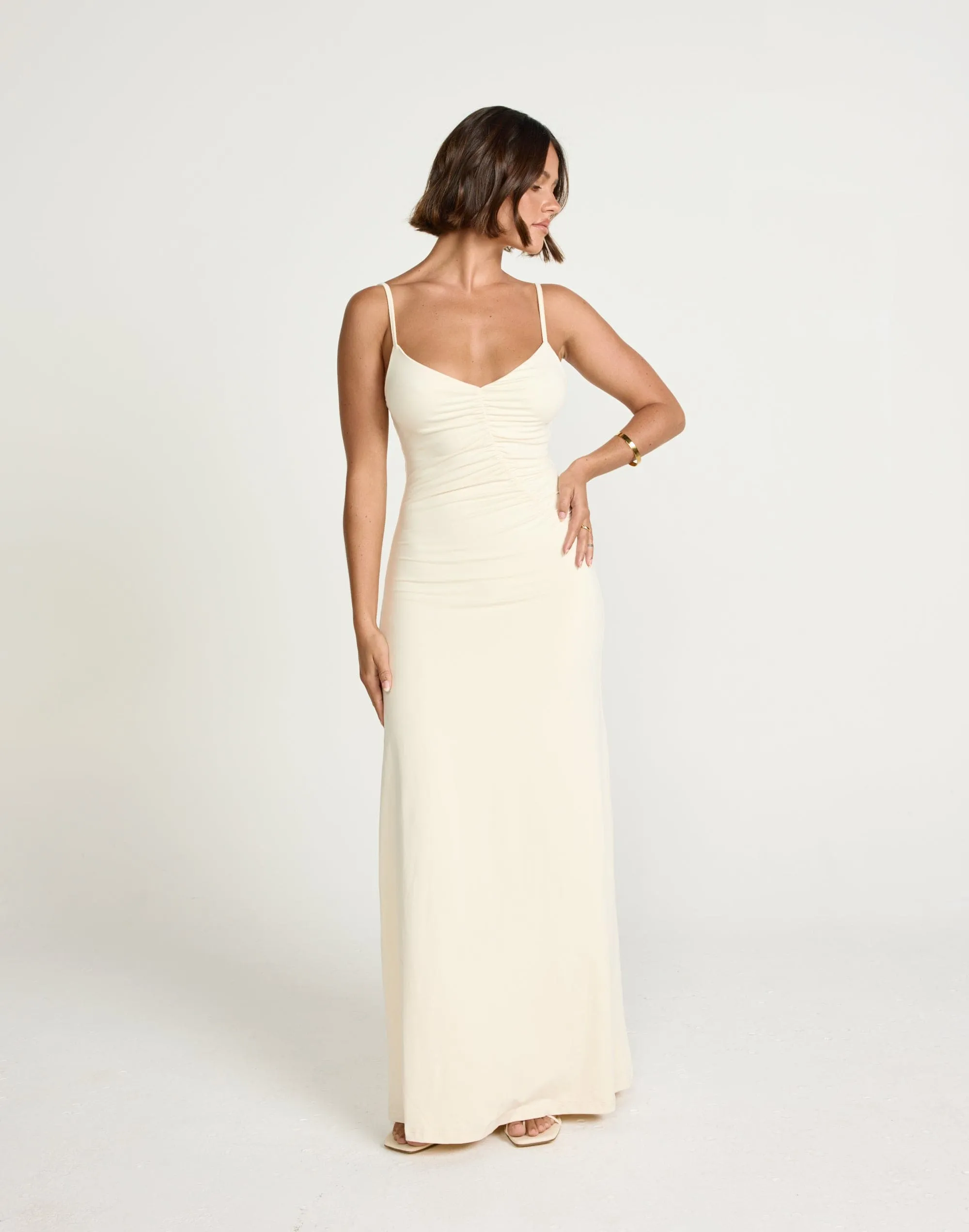 Broken Hearts Maxi Dress (Oat)