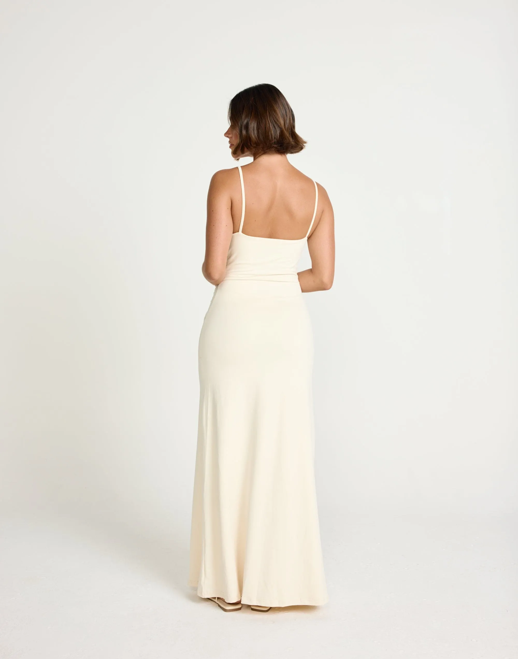 Broken Hearts Maxi Dress (Oat)