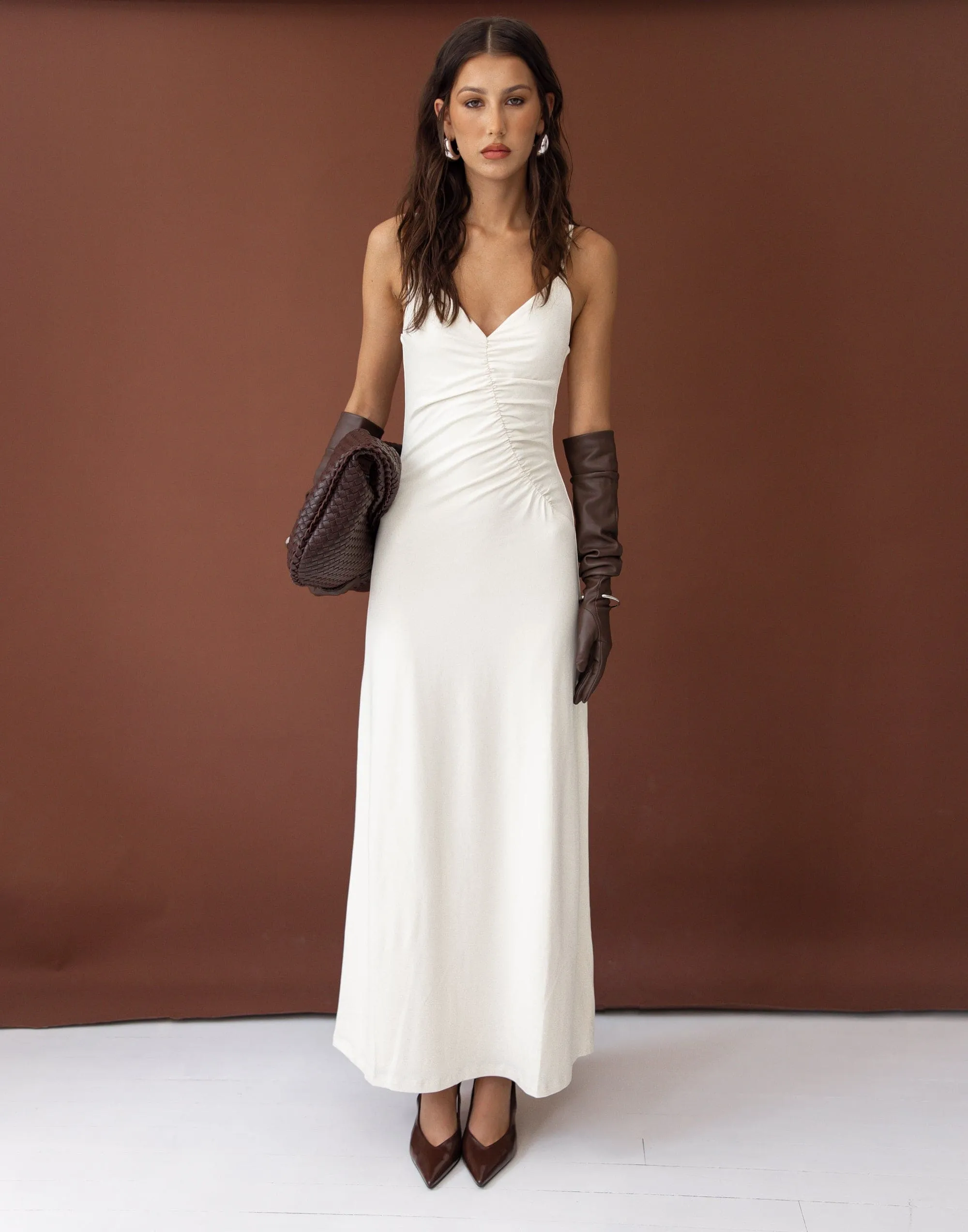 Broken Hearts Maxi Dress (Oat)