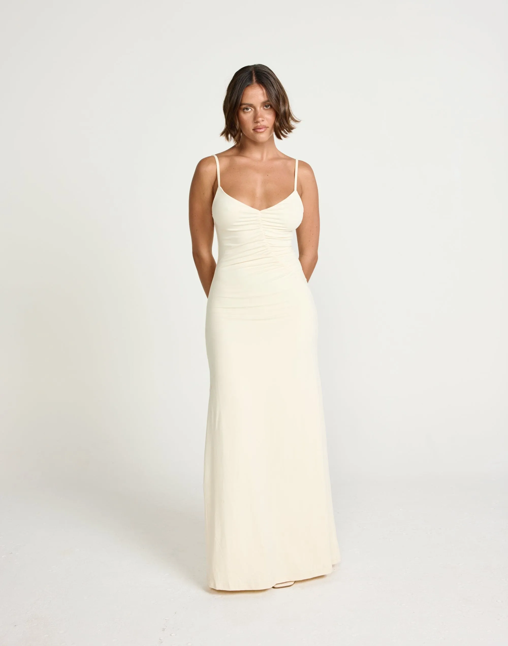 Broken Hearts Maxi Dress (Oat)