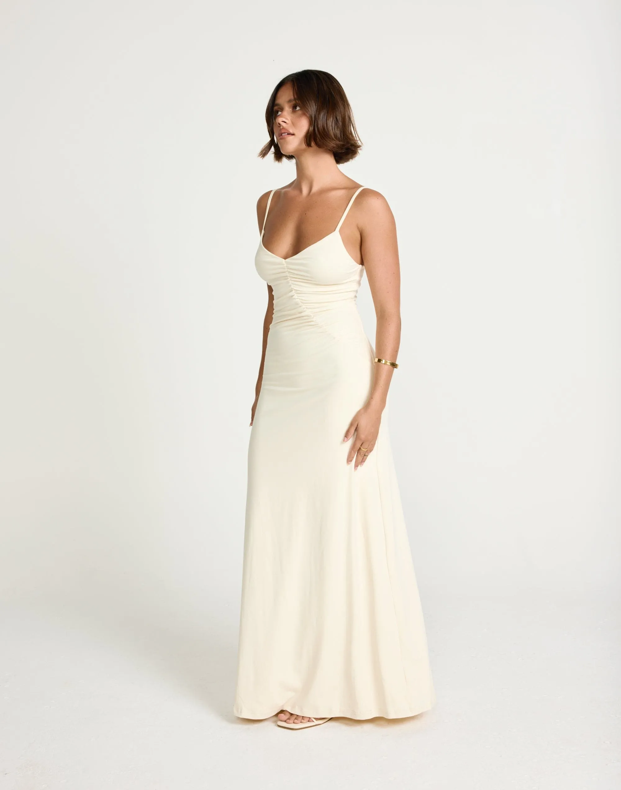 Broken Hearts Maxi Dress (Oat)