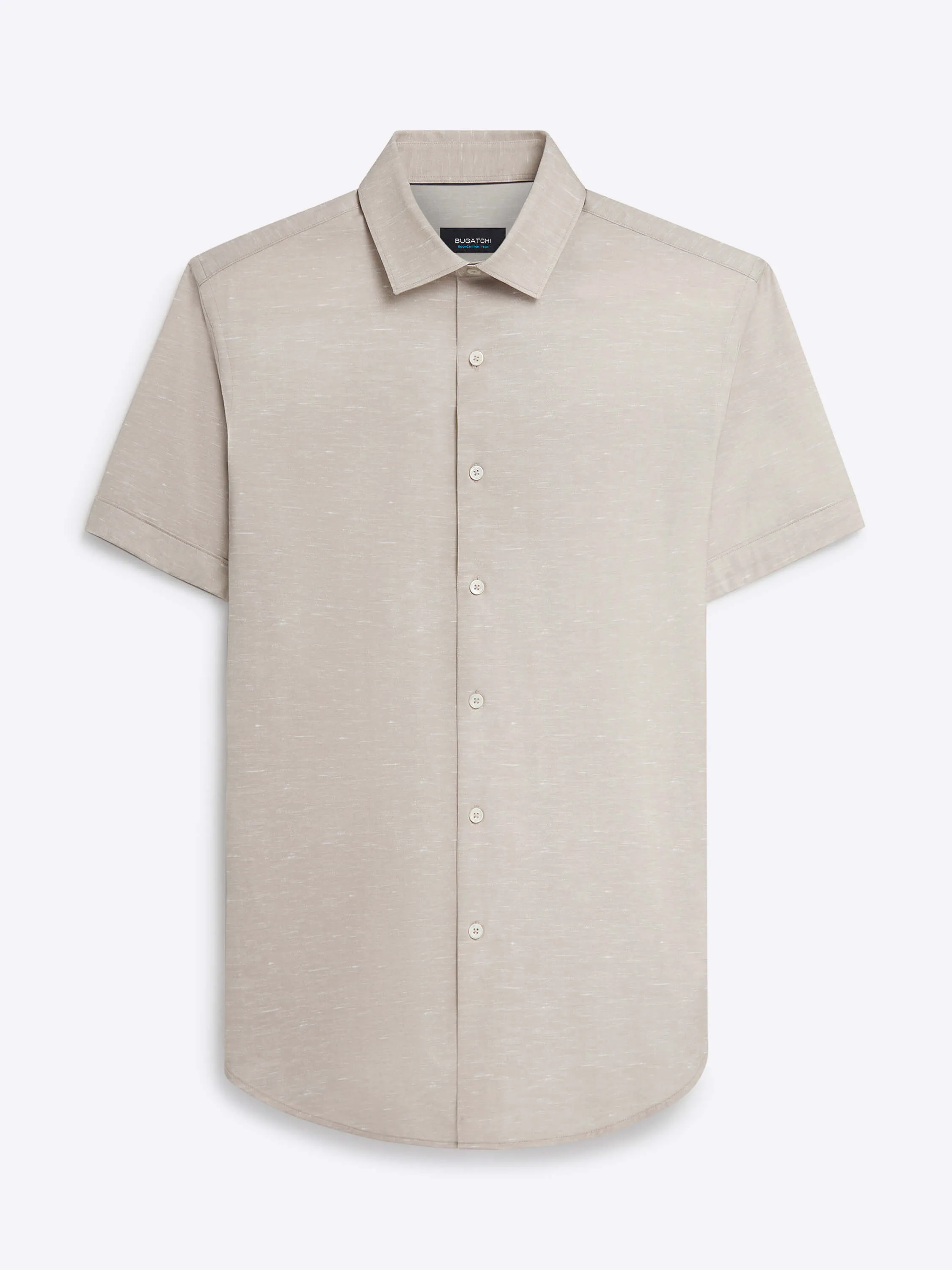 Bugatchi - Short Sleeve Shirt - OoohCotton Tech - 8 Way Stretch - Modern Fit - VF9510F40