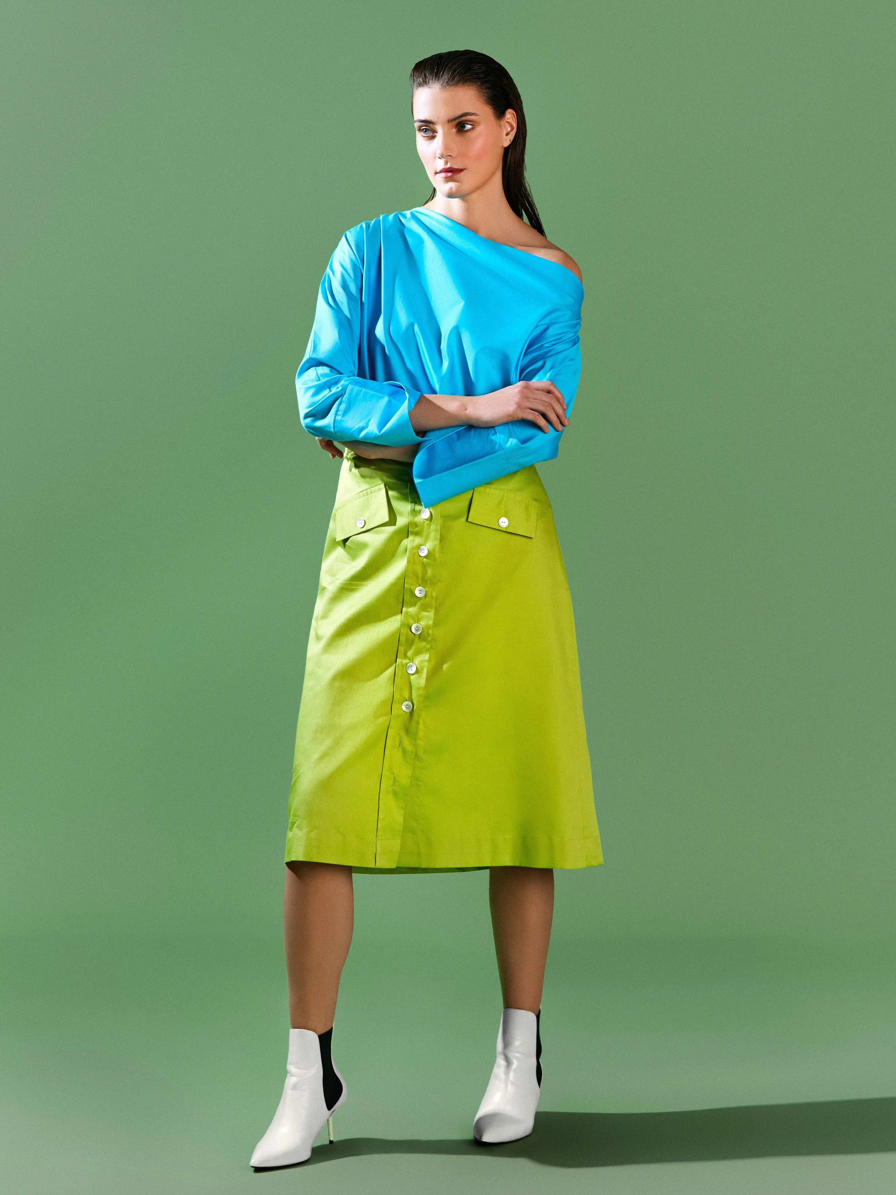 Button Down Skirt