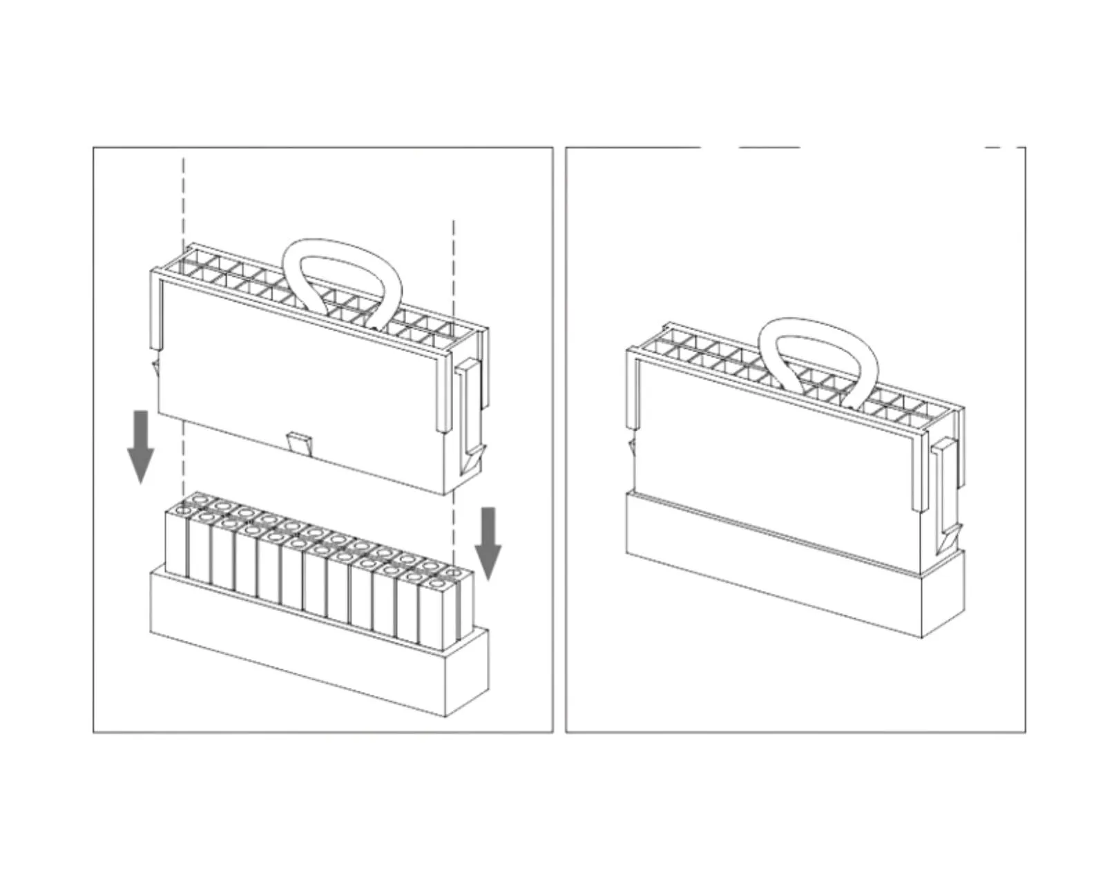 Bykski 24-Pin Power Supply Jumper Connector (B-24PWSTR)