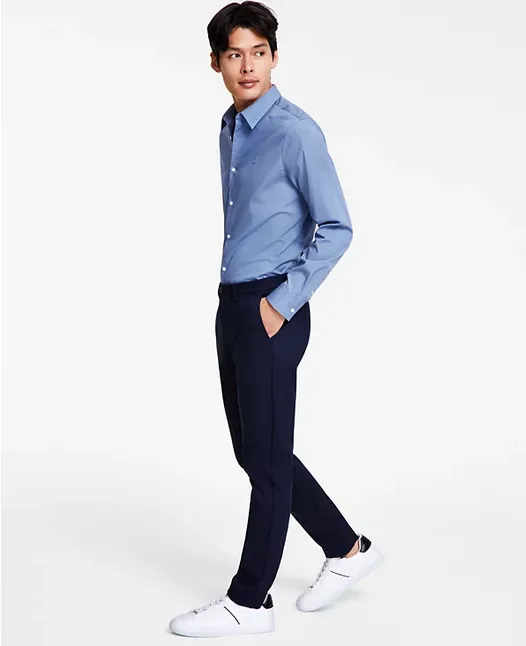Calvin Klein Men's Slim Fit Modern Stretch Chino Pants Blue 32 x 34