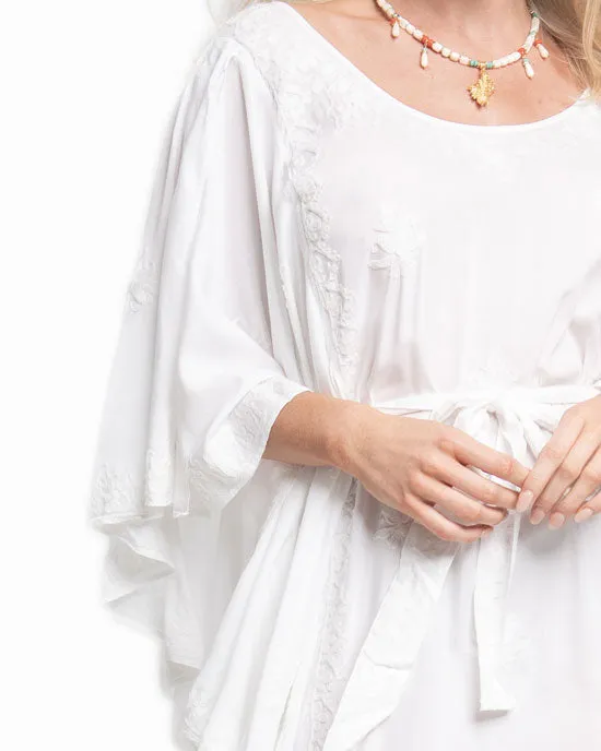 Charlston Maxi Kaftan Dress White