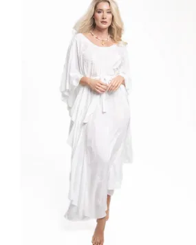 Charlston Maxi Kaftan Dress White