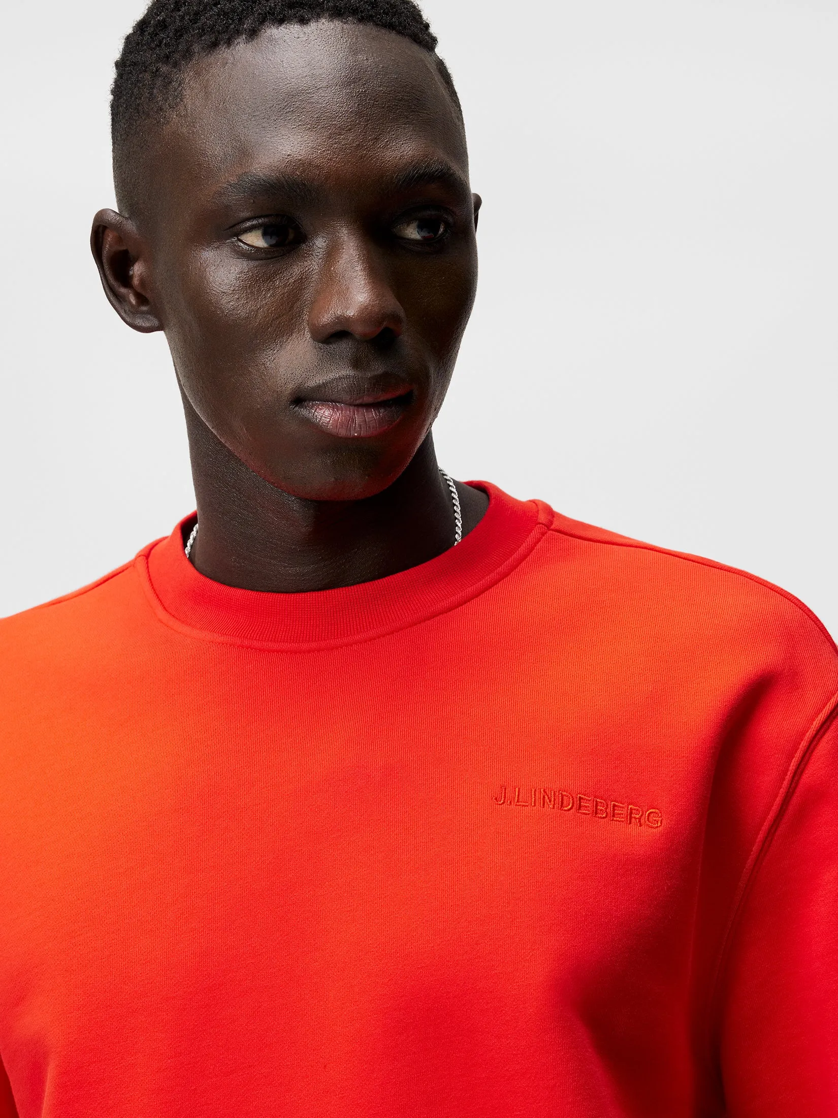 Chip Crew Neck Sweatshirt / Fiery Red