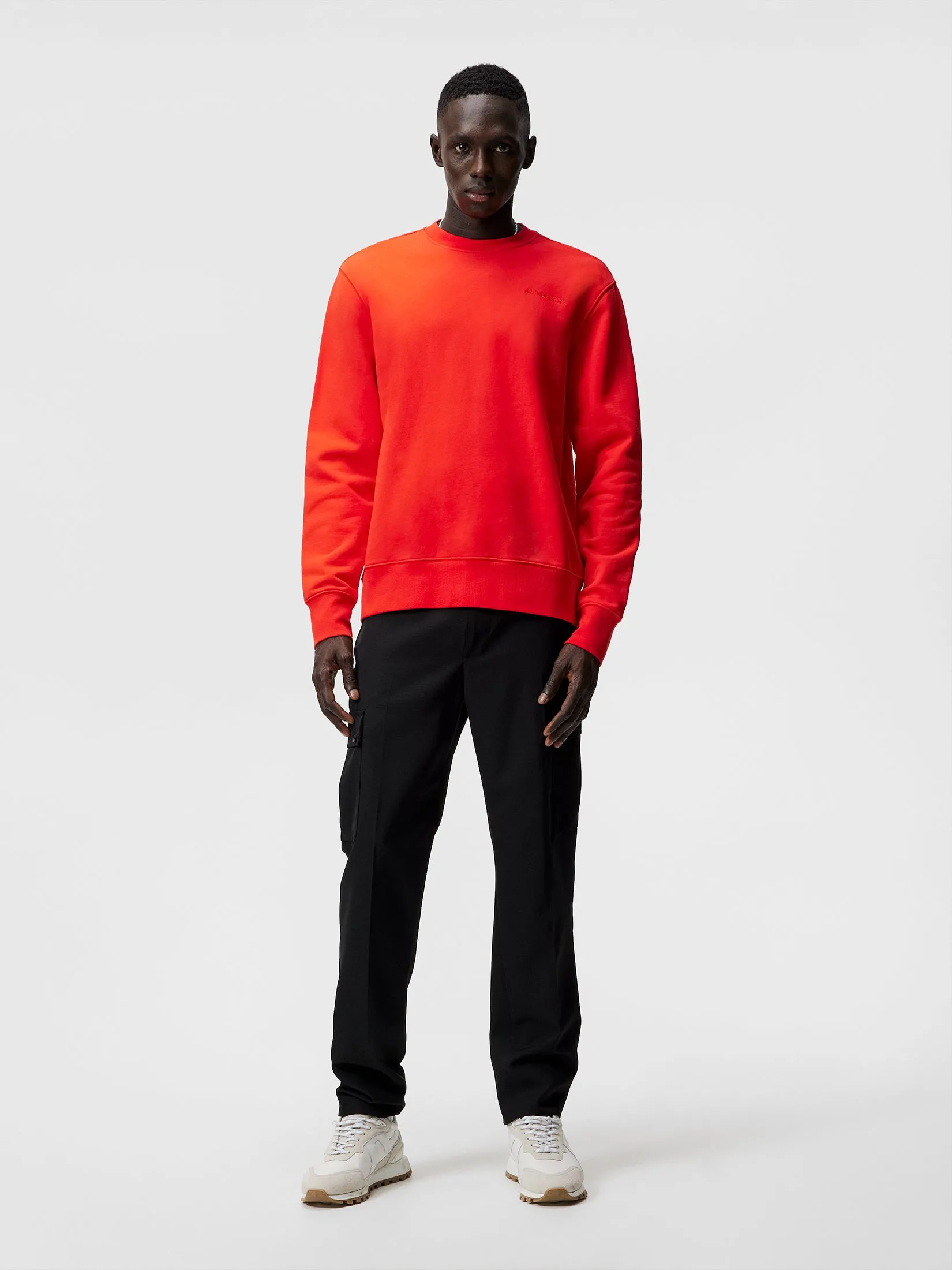 Chip Crew Neck Sweatshirt / Fiery Red