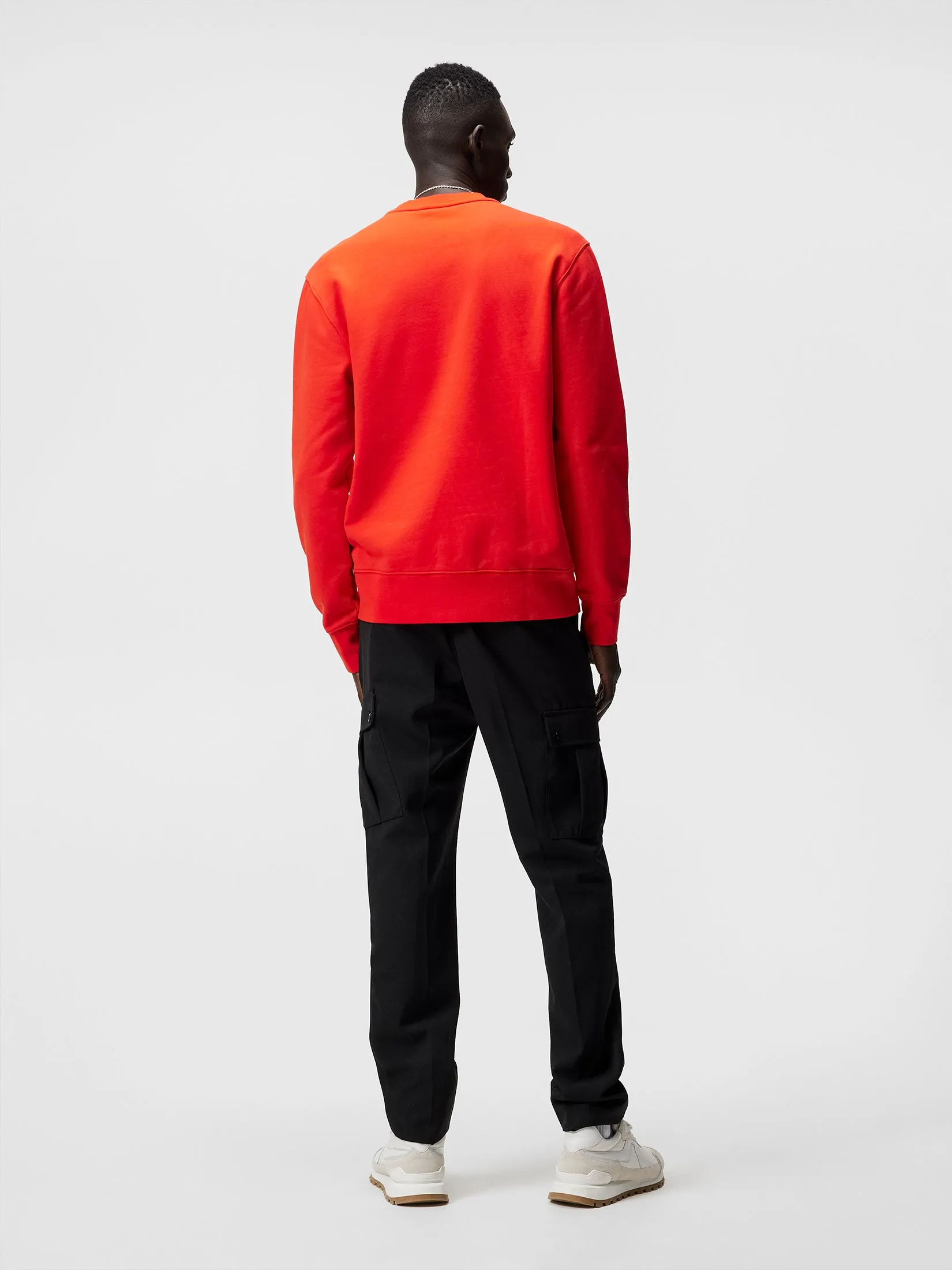 Chip Crew Neck Sweatshirt / Fiery Red
