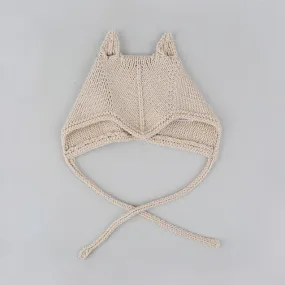 Chou Oatmeal Knit Bonnet