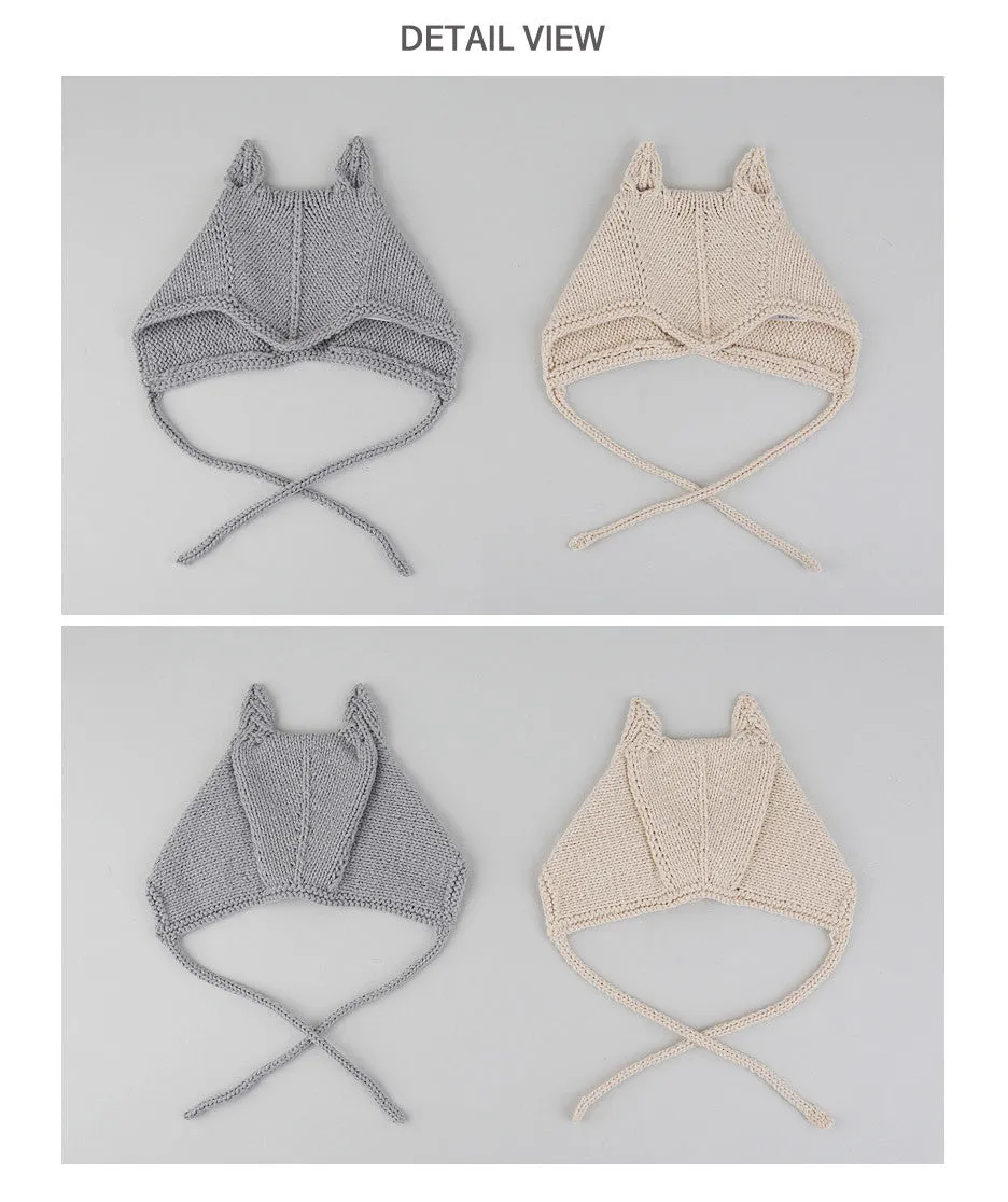 Chou Oatmeal Knit Bonnet