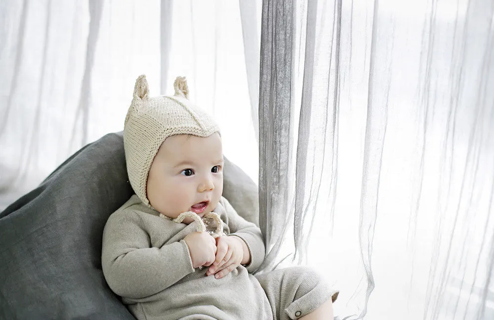 Chou Oatmeal Knit Bonnet