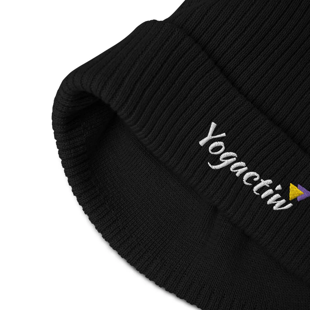 Cuffed Beanie in Black | Organic Cotton