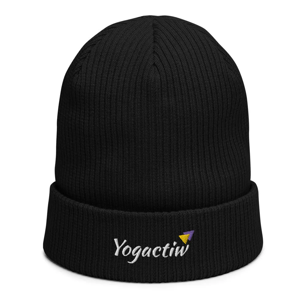Cuffed Beanie in Black | Organic Cotton