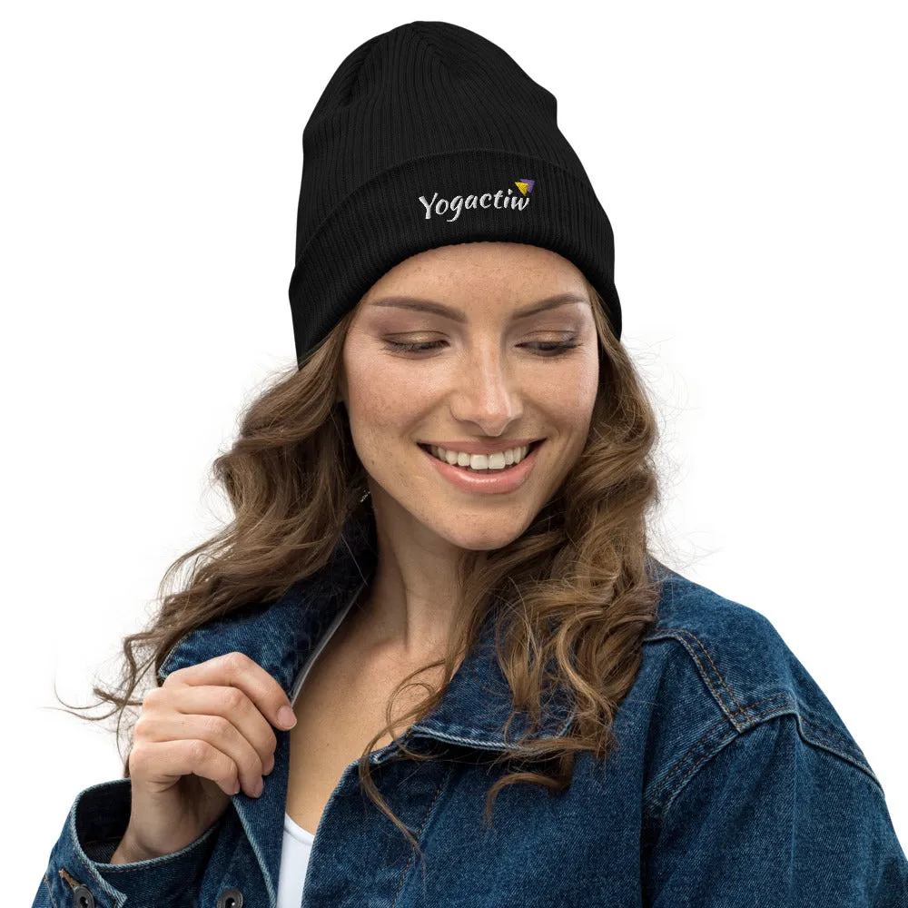 Cuffed Beanie in Black | Organic Cotton