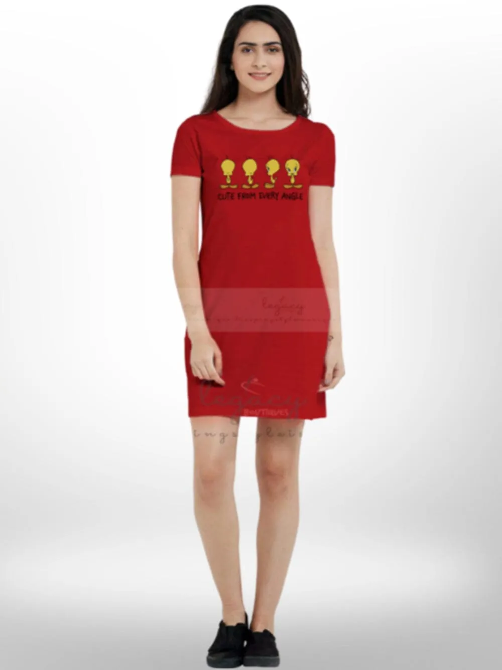 Cute From Every Angel Summer Comfortable Long T-shirt For Women's