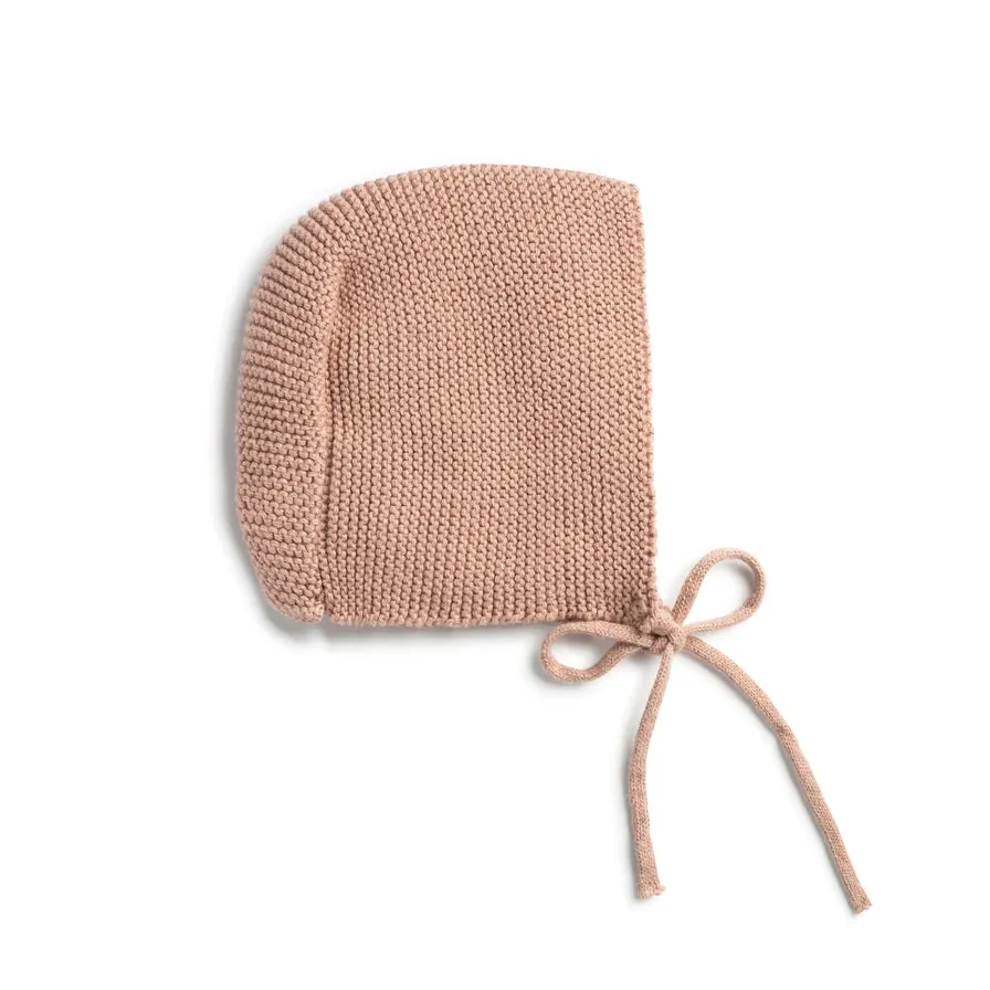 Domani Blush Transfer Knit Bonnet