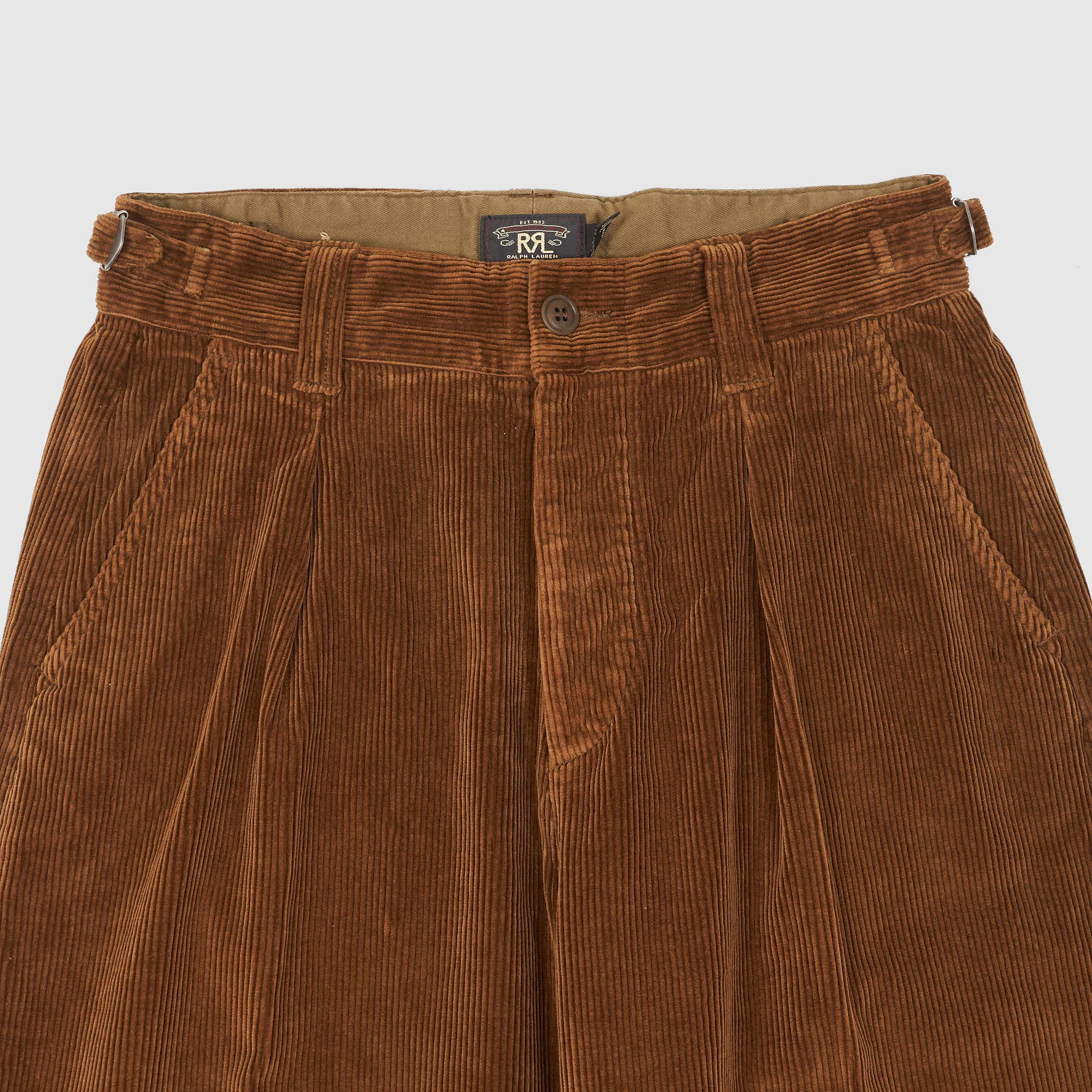 Double RL Ladies Cropped Corduroy Wide-Leg Trousers