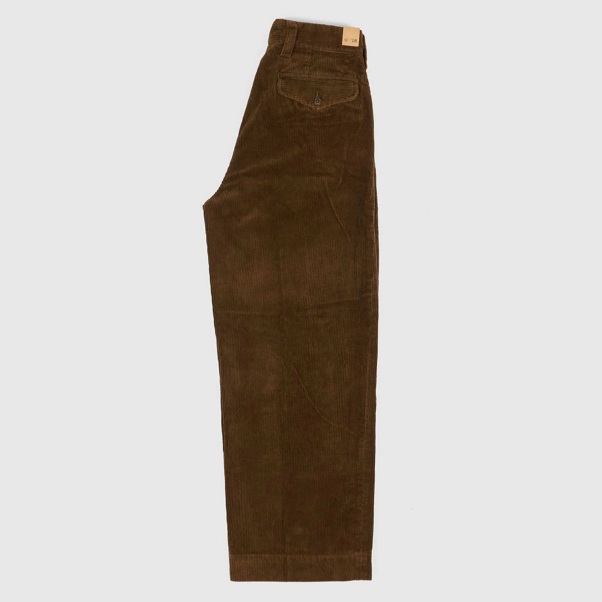 Double RL Ladies Cropped Corduroy Wide-Leg Trousers
